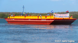 Nueva barcaza inaugurada por la Empresa Portuaria Nacional en Puerto Sandino