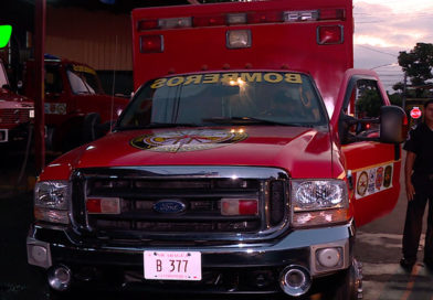 Medios y efectivos bomberiles de la nueva estación básica de bomberos en Juigalpa, Chontales.