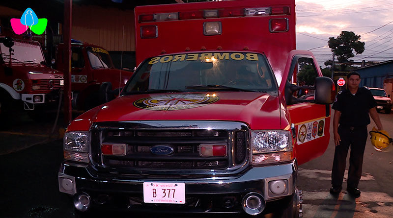 Medios y efectivos bomberiles de la nueva estación básica de bomberos en Juigalpa, Chontales.