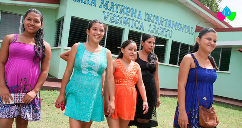 Mujeres embarazadas albergadas en Casas Maternas de Nicaragua.