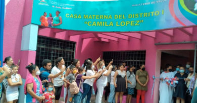 Inauguración de la Casa Materna Camila López en el distrito 1 de Managua