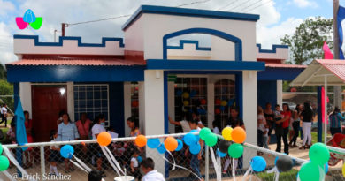 Nueva escuela en Las Breñas, Rosita en la Región Autónoma de la Costa Caribe Norte de Nicaragua.