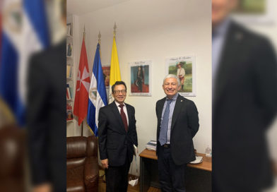 Embajador de la República de Corea Señor Choo Kyu Ho junto al Embajador de Nicaragua Francisco Javier Bautista Lara