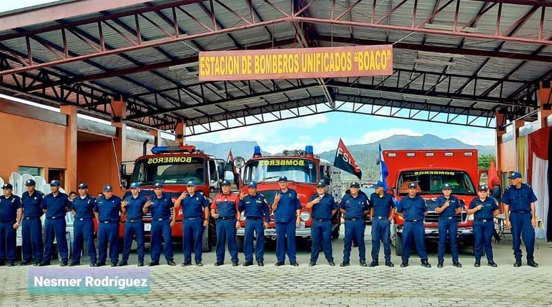 Nueva estación básica de bomberos inaugurada en la ciudad de Boaco