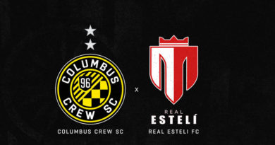 Arte promocional entre el Real Estelí y Columbus Crew en CONCACAF