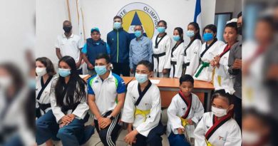 Estudiantes de la Federación Nicaragüense de Taekwondo