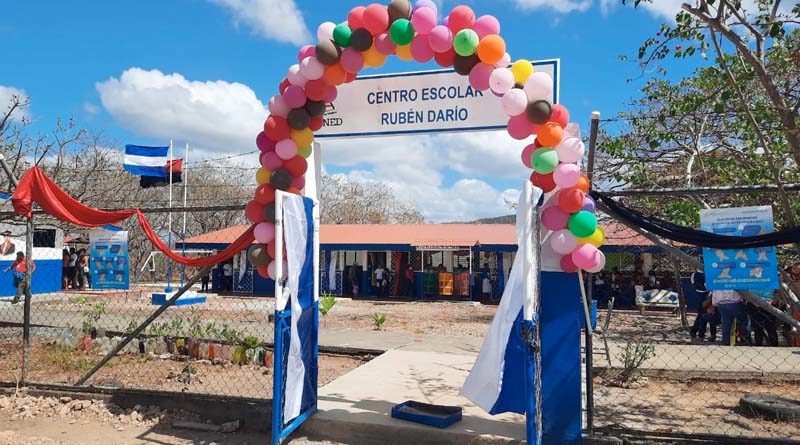 Inauguración de la rehabilitación del Centro Educativo en Chontales