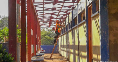 Trabajadores dieron inicio con la reconstrucción del Instituto Nacional de Masatepe