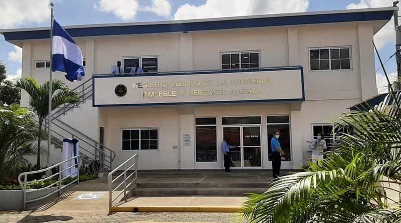 Nuevo edificio del Registro Público de la Propiedad en Masaya