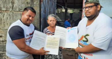 Jóvenes de Promotoría Solidaria acompañaron la entrega de títulos de propiedad en Ciudad Sandino