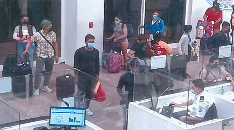 Nicaragüenses que arribaron al país procedentes de Panamá