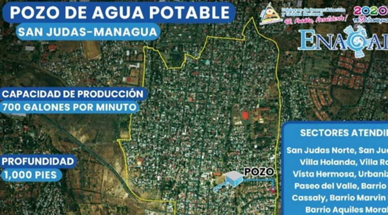 Ubicación del nuevo pozo de agua construido en San Judas