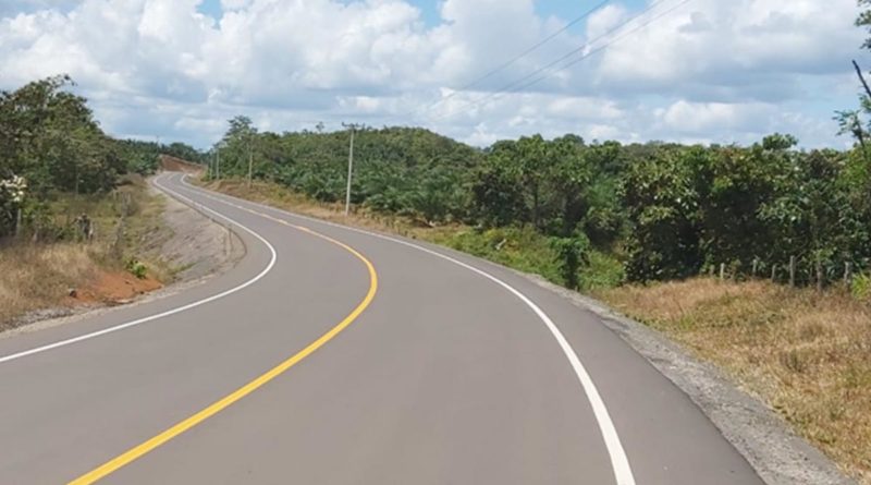 Carretera que será inaugurada en Zelaya Central