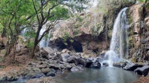 Se observan las cascadas El Corozo que se ubican en Juigalpa, Chontales