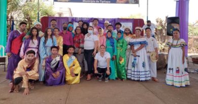 Estudiantes que participaron en la tradicional Judea en Tipitapa