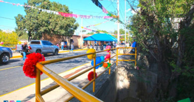 Puente vehicular en el barrio San Judas en Managua. Inaugurado este lunes por la Alcaldía de Managua.