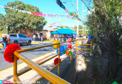 Puente vehicular en el barrio San Judas en Managua. Inaugurado este lunes por la Alcaldía de Managua.