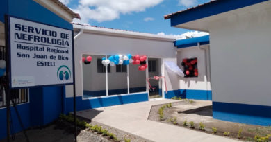 Entrada a la nueva sala de hemodiálisis inaugurada en el Hospital San Juan de Dios en Estelí