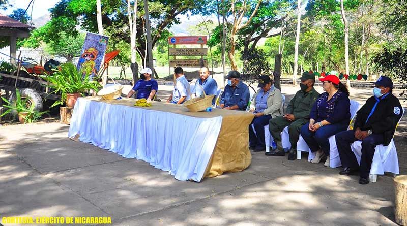 Acto de inauguración del vivero en San Juan de Limay