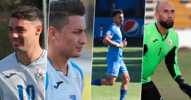Jugadores de la Selección de Fútbol de Nicaragua que fueron convocado por Juan Vita al partido ante las Islas Turcas y Caicos.