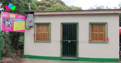 Centro de procesamiento de café, ubicada en la cooperativa de mujeres del barrio Miguel Alvarado de Siuna.
