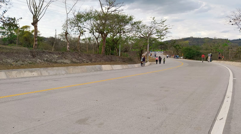 Vista de la carretera Muy Muy – Matiguás – Río Blanco inaugurada este jueves 08 de abril