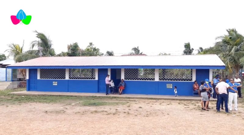 Aulas del Centro Escolar Los Amiguitos en Bilwi rehabilitado por el Ministerio de Educación de Nicaragua.