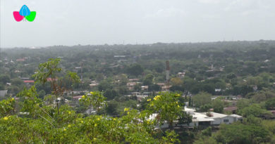 Panorámica de Managua, Nicaragua con un clima soleado, 29 de abril.