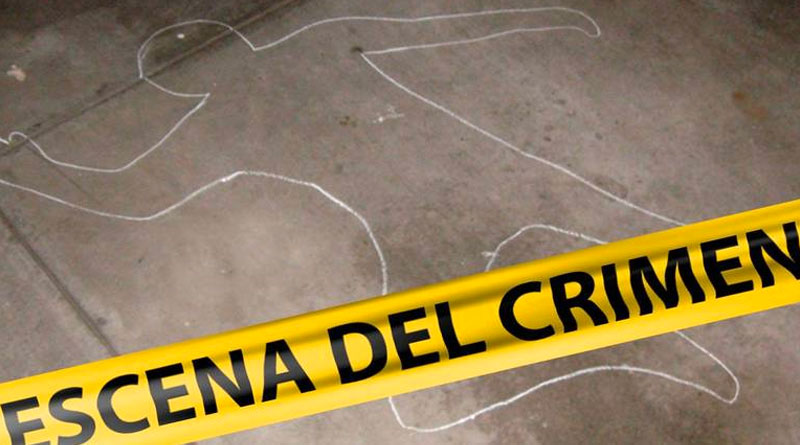 Cinta amarilla de la Policía Nacional de Nicaragua, de la escena del crimen en Río San Juan