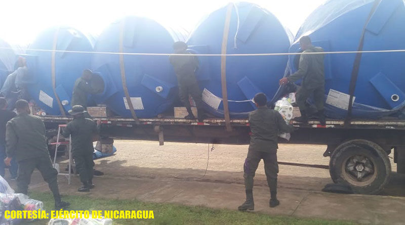 El Batallón Ecológico “BOSAWAS” descargó 600 paquetes de higiene personal, en bodega del Hospital Primario Prinzu Pawanka de Prinzapolka.