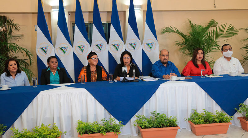 Comisión Especial de Carácter Constitucional para Asuntos Electorales de la Asamblea Nacional presentando informe de avance del proceso de consultas a la Ley Electoral de Nicaragua.