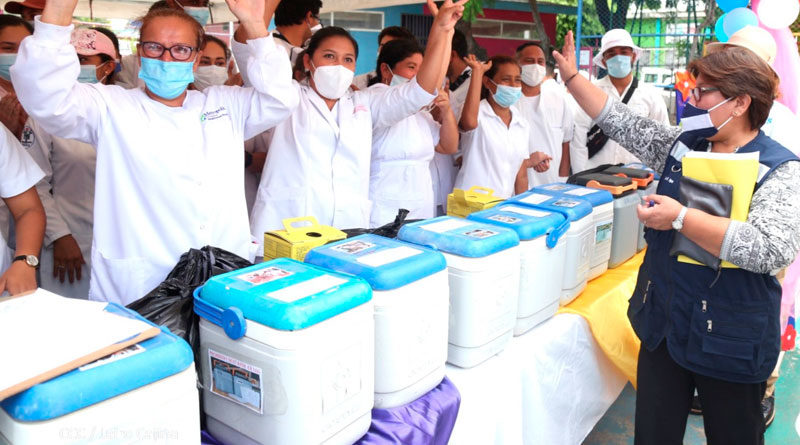 Personal de salud de Nicaragua listos para iniciar la Jornada Nacional de Vacunación