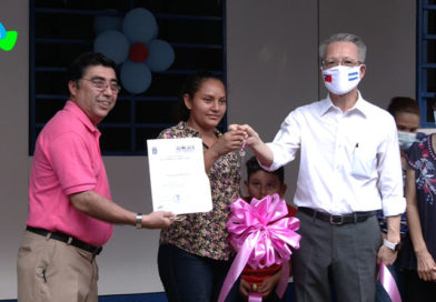 Familias del barrio Santo Domingo reciben de parte de las Alcaldía de Managua y Taiwán viviendas digna y seguras.