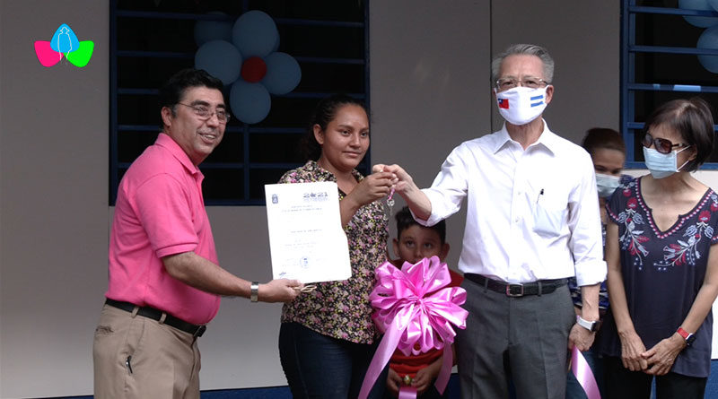 Familias del barrio Santo Domingo reciben de parte de las Alcaldía de Managua y Taiwán viviendas digna y seguras.