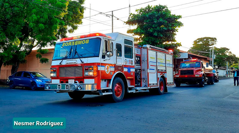 Camiones de bomberos para la nueva estación en Tisma, Masaya