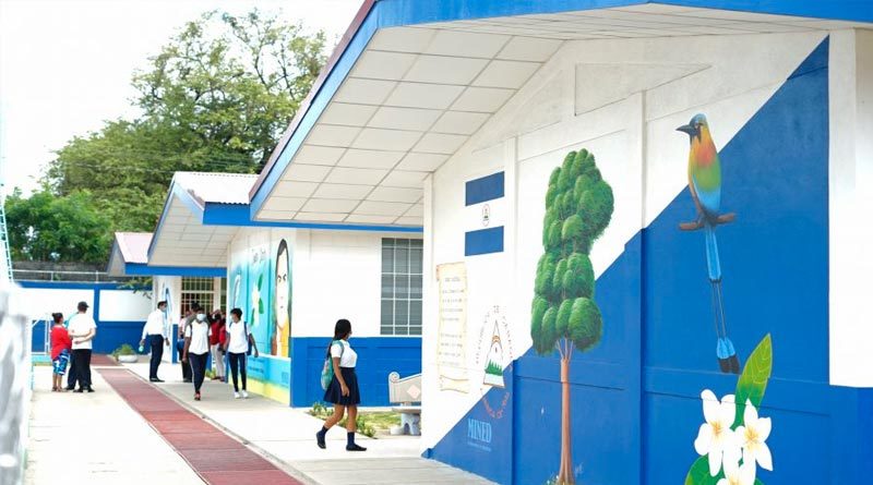 El nuevo Centro Educativo Sotero de Jesús Reyes Romero del Distrito 3 de Managua.