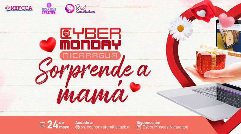 Invitación del MEFCCA al Cyber Monday dedicado a las madres nicaragüenses