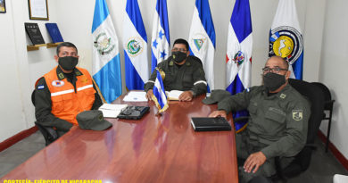 Altos mandos del Ejército de Nicaragua participando en reunión virtual para fortalecer lazos de amistad y cooperación internacional