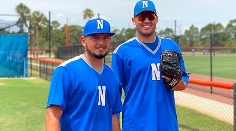 Jugadores de la Selección de Béisbol de Nicaragua que jugará en el Preolímpico de las Américas contra Estrados Unidos.