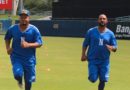 Jugadores de la Selección de Béisbol de Nicaragua entrenando de cara al Preolímpico de las Américas en Estados Unidos.