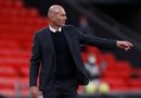 El técnico francés Zinedine Zidane durante un juego con el Real Madrid.