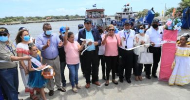 El Presidente Ejecutivo de EPN, Virgilio Silva durante la inauguración de rampas en Puerto San Jorge