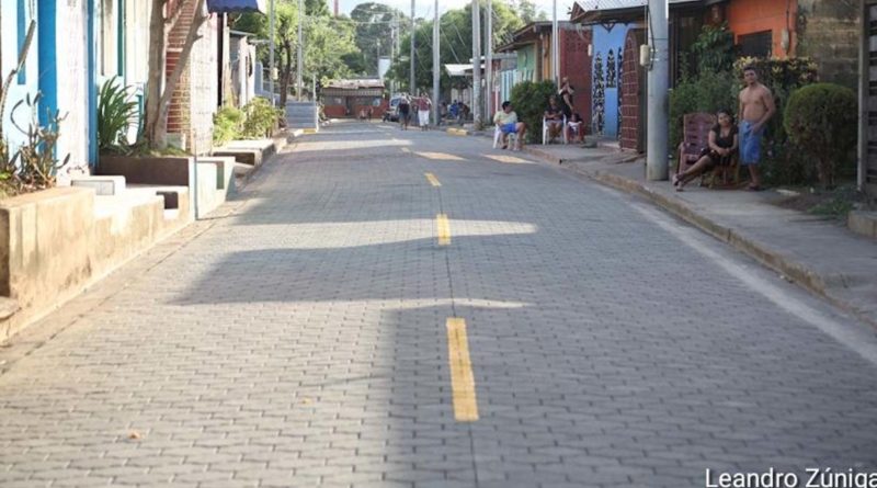 Calle inaugurada por la Alcaldía de Ciudad de Sandino