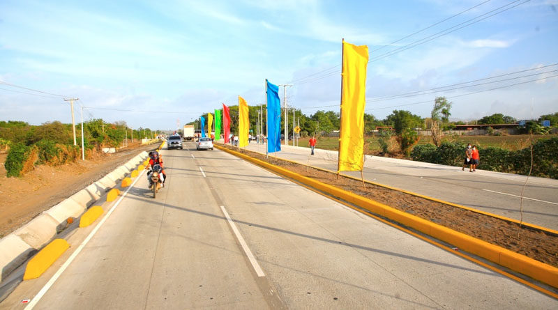 Carretera Sábana Grande - El Pique, recién inaugurada por la Alcaldía de Managua