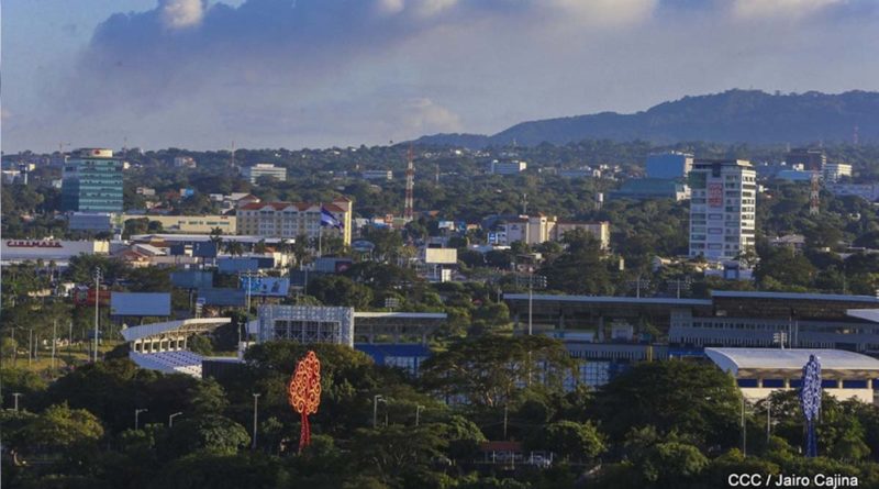 Managua vista desde la loma de Tiscapa