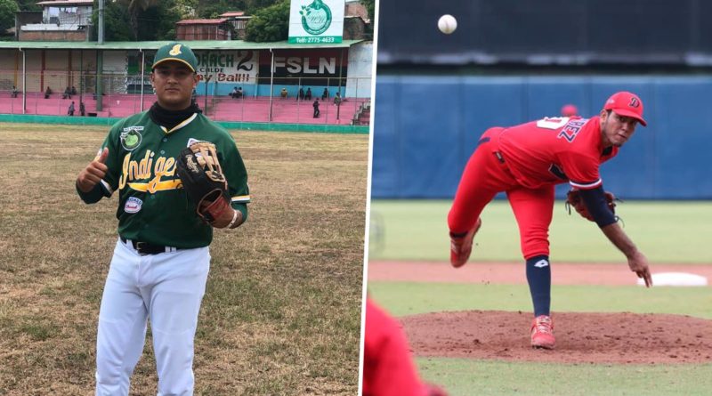 Jugadores de los Indígenas de Matagalpa y Los Dantos de Managua.