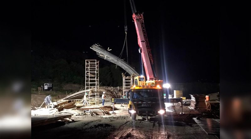 MTI informa de incidencia sobre la falla del sistema de apoyo de la pila N°2 construcción del Puente de Wiwili