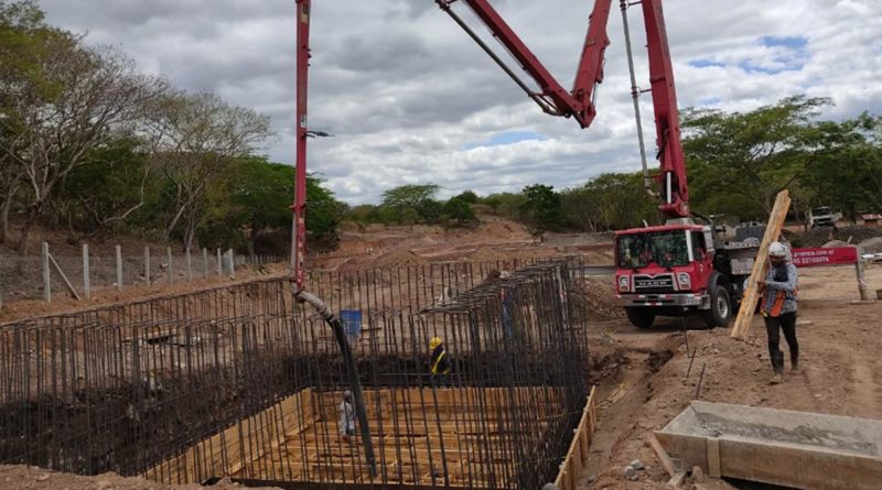 Avance de las obras de alcantarillado sanitario en Totogalpa