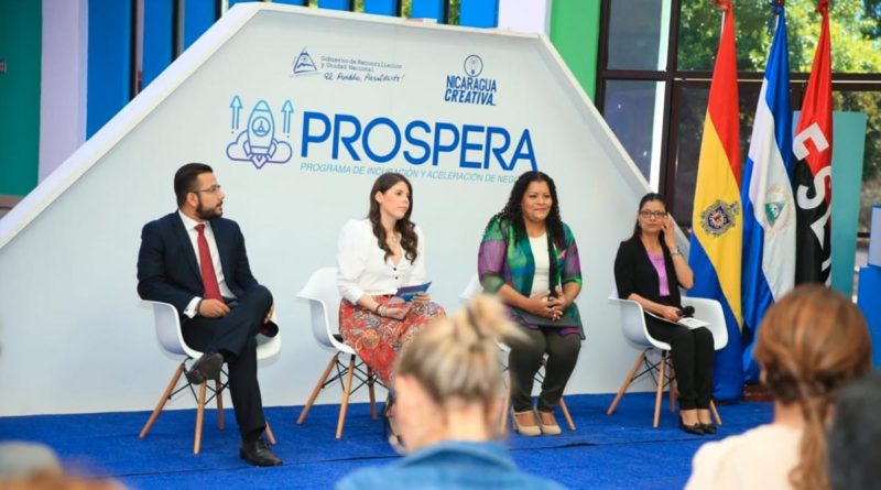 Miembros de la Comisión Nacional de Economía Creativa de Nicaragua durante la convocatoria del Programa de Incubación y Aceleración de Negocios “Prospera”.