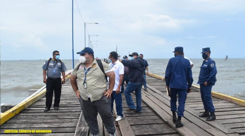 El Distrito Naval Caribe en coordinación con la Empresa Portuaria Nacional (EPN) y otras instituciones del Estado, del 15 al 17 de junio de 2021, participaron en la “Evaluación de las condiciones del muelle de Puerto Cabezas, tras el paso de los huracanes ETA e IOTA”.